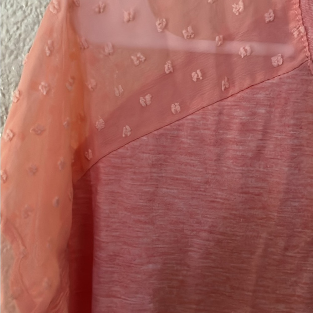 Elegant Pink Sheer Women's Top